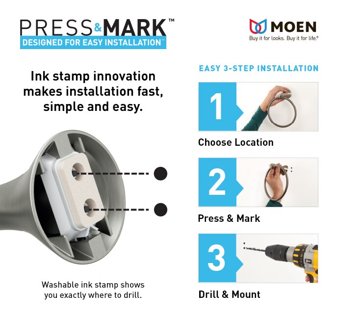 Shop The Home Depot for MOEN Press and Mark